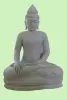 Product image 2 of the product “Seated Buddha made of Riverstone in Bhumisparsha - gesture of touching the earth. 123 cm height. ”